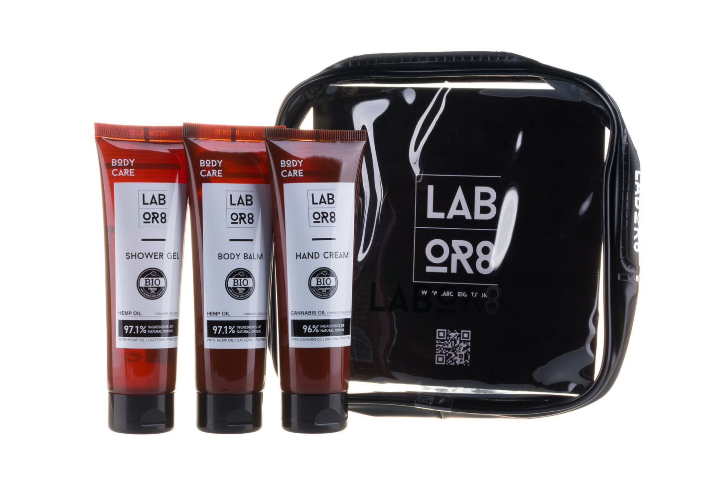 Travel Kit Shower Gel 75 ml + Body Balm 75 ml + Hand Cream 75 ml